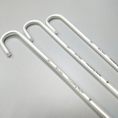 Disposable Different Sizes Aluminum Intubation Stylet With PVC Sleeve For Easy And Flexible