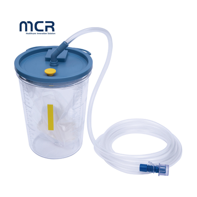 Υλικό PC 2500ml Κρύφωμα Suction Jar με Vacuum Tube Suction Bag